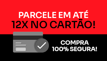 Parcele suas compras em 12x no cartão - sua compra é 100% segura